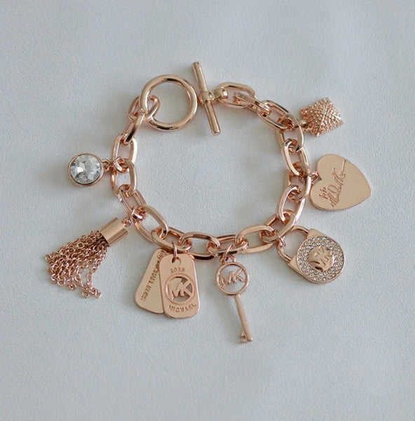 Michael Kors love letter charm bracelet
