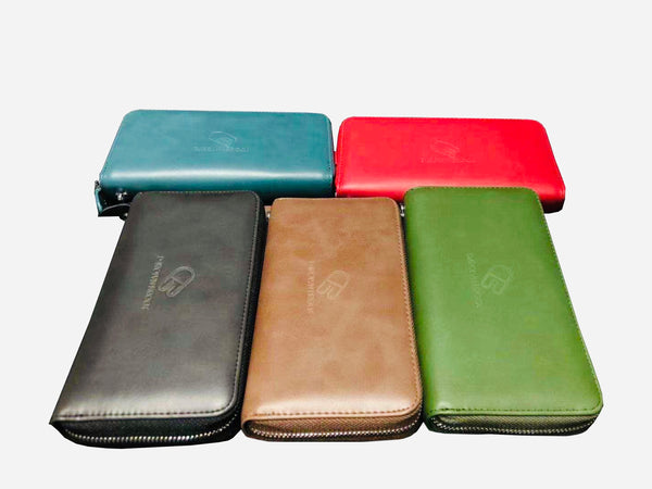 Doris genuine leather phone holder wallet-Green