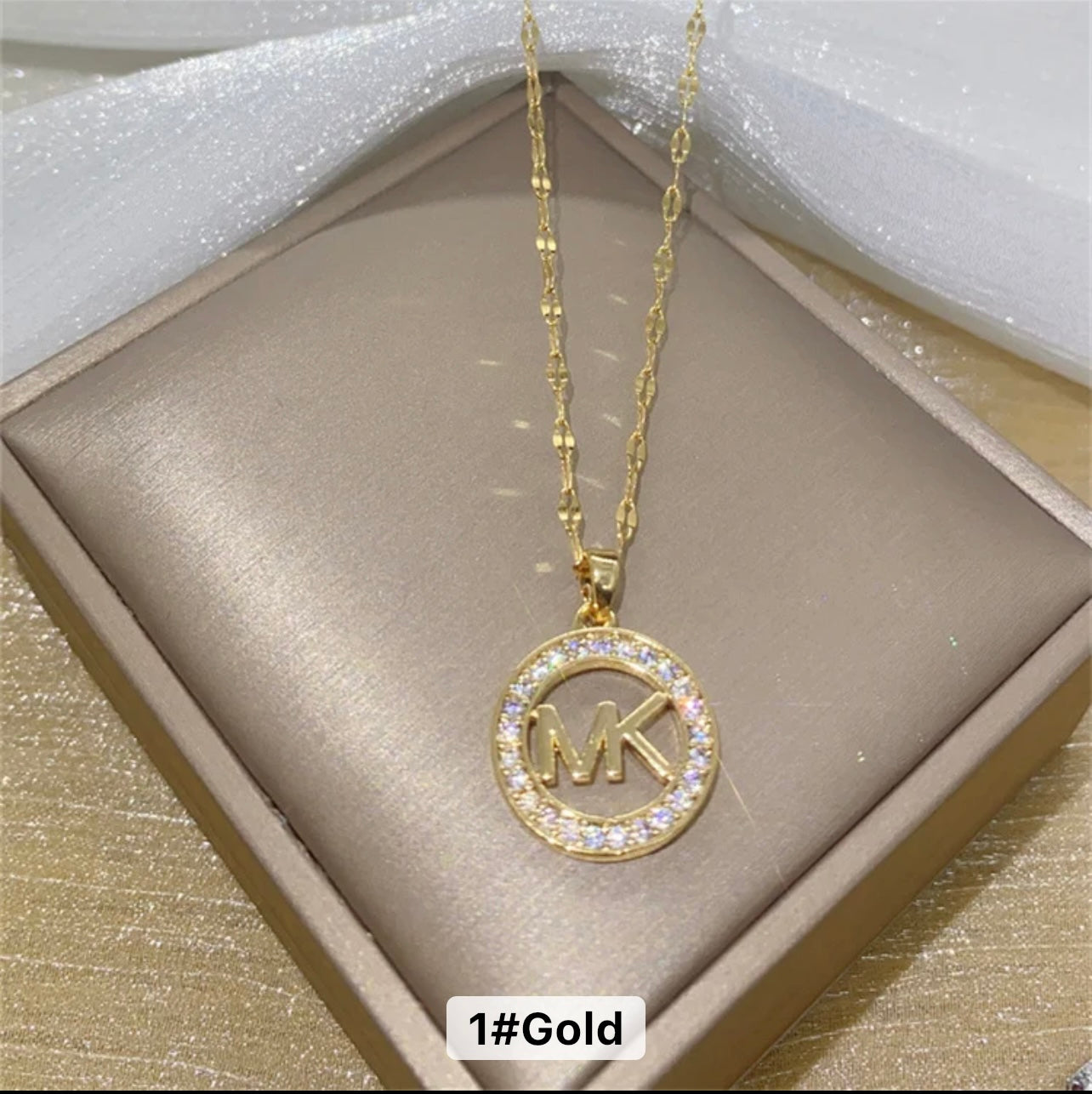 Michael Kors Logo Pendant Necklace – DBeautyallvegan