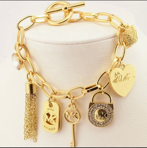 Michael Kors love letter charm bracelet