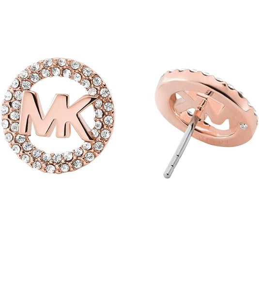 MK logo earrings
