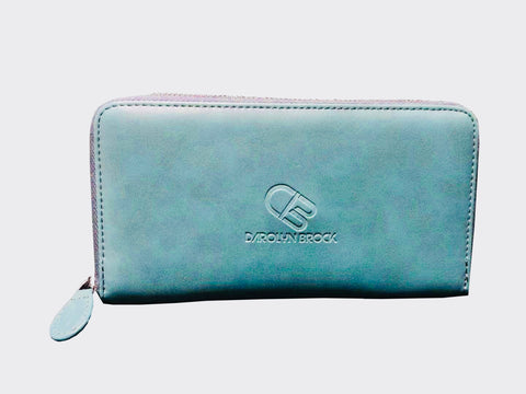 Doris genuine leather phone holder wallet-Blue