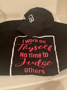 I work on Thyself - Black unisex T-Shirt